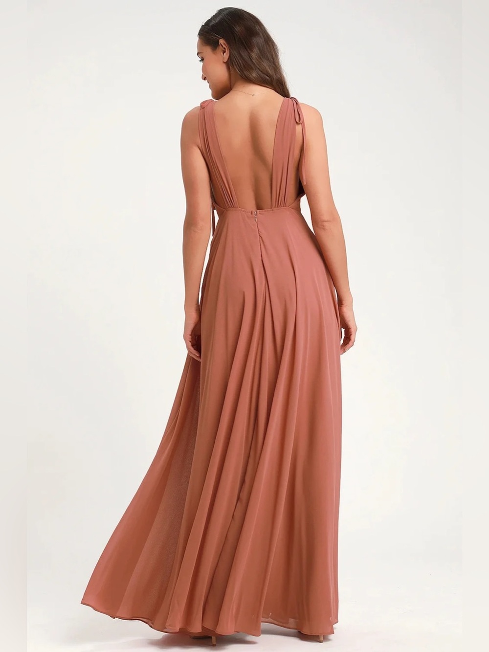 Lulus Terracotta Formal Maxi Dress Size Small